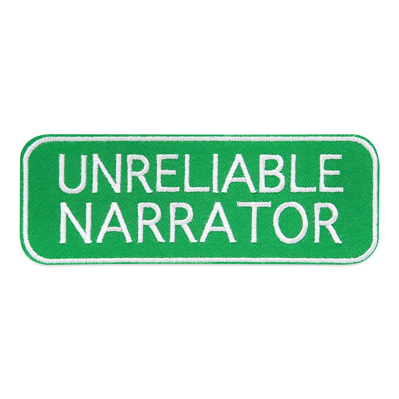 Summer Unreliable Narrator Iron-On & Adhesive Embroidered Patch by Make Market®